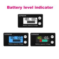 Indicateur de niveau de charge de batterie DC 8V-100V, module voltmètre pour batteries au plomb-acide, lithium, LiFePO4 - B63 Conforme ROHS3 12V 24V 48V 72V pour