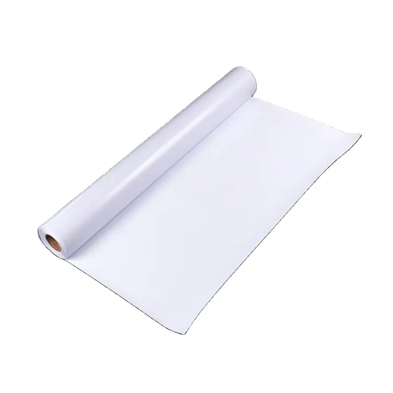 1.52*50m beyaz parlak PVC kendinden yapışkanlı vinil için beyaz dans zemini Wrap