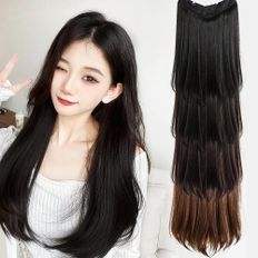 100% da donna capelli umani vergini mezze parrucche per capelli lisci a forma di U modello numero T-Part stirato 14 40 pollici sbiancato - Product Image 1