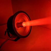 Mini Proyector LED de Haz de Luz 450W RGBW IP65 con Anillo de Retrofit para Eventos, Modo de Control DMX512, Luz de Día 6000K, Regulable, para Conciertos y Bodas