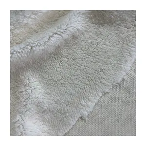 sherpa fleece fabric 100% polyester for garments lining