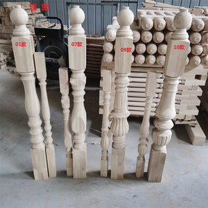 Balcón Decoración <span class=keywords><strong>de</strong></span> <span class=keywords><strong>madera</strong></span> Barandilla Pilar <span class=keywords><strong>para</strong></span> escaleras - Product Image 6