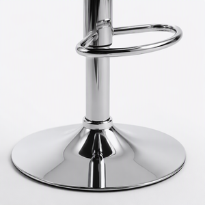 Silla de <span class=keywords><strong>Bar</strong></span> Moderna JOHOOFURNITURE, Tapizada en Cuero PU Negro, Diseño <span class=keywords><strong>Diagonal</strong></span> Acolchado, Giratoria y Ajustable, para Hogar, <span class=keywords><strong>Bar</strong></span> y Cocina - Product Image 3