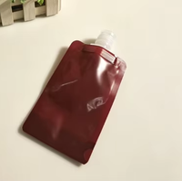 Pochettes souples sans BPA avec bec verseur, sacs de voyage durables à presser pour soins de la peau et détergents liquides, essentiels de voyage rechargeables et autoportants