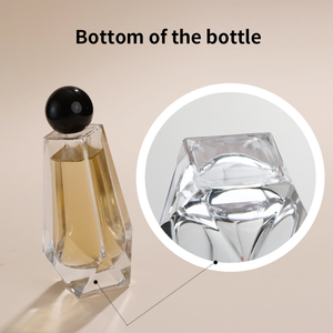 Flacon <span class=keywords><strong>de</strong></span> parfum vide <span class=keywords><strong>de</strong></span> luxe en verre facetté trapézoïdal <span class=keywords><strong>de</strong></span> 100 ml, rechargeable, avec pulvérisateur et boîte - Product Image 4