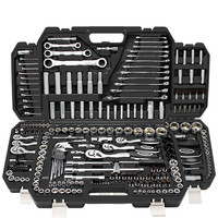 Haute qualité 150 pièces Chrome Vanadium maison Garage professionnel outils de réparation automatique ensembles dans le Kit de mallette à outils en plastique outils de véhicule