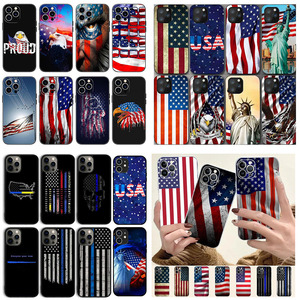 Funda de teléfono móvil USA Eagle Star Flag Lady <span class=keywords><strong>Liberty</strong></span> para Iphone 17 17pro 17promax <span class=keywords><strong>Air</strong></span> 16 15 14 13 12 <span class=keywords><strong>Pro</strong></span> Max Plus Cell Tpu Cover - Product Image 1