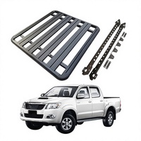 Vente en gros Galerie de toit extérieure en aluminium pour voiture 4x4 d'usine en Chine pour Hilux Vigo N70 2006-2015