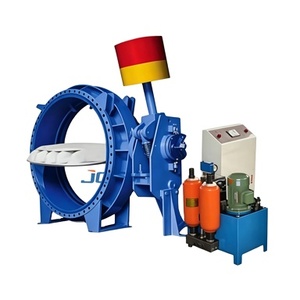 <span class=keywords><strong>Vanne</strong></span> papillon hydraulique à fermeture lente en fonte ductile à <span class=keywords><strong>double</strong></span> bride PN16 grande taille pour station de pompage <span class=keywords><strong>d</strong></span>'eau - Product Image 5