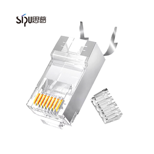 Connecteurs RJ45 Cat7 modulaires de réseau blindés SFTP moulés de haute qualité 8p8c 50PCS/100PCS/1000PCS par sac - Product Image 2