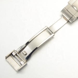 Marca mm 16mm 18mm <span class=keywords><strong>reloj</strong></span> de acero inoxidable correa de <span class=keywords><strong>doble</strong></span> hebilla - Product Image 4