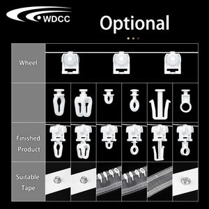S Wave Curtain Runner Ripple Fold Curtain Track Runner Curtain Tape - Product Image 4