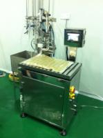 Machine de remplissage semi-automatique pneumatique et électrique à haute productivité pour sachets de jus, liquides visqueux alimentaires et shampoings