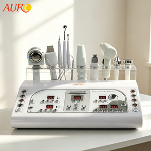 <span class=keywords><strong>AURO</strong></span> - Lo Último en Máquinas Faciales Multifuncionales 10 en 1 con Alta Frecuencia, Aspiradora, Exfoliante de Piel, Martillo Frío y Caliente para Salón - Product Image 1