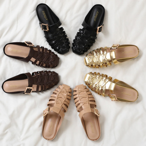 Elegant T-Strap <b>Flat</b> <b>Sandals</b> Microfiber Leather Open Toe Summer Women Shoes Breathable Slip-On Rubber Outsole - Product Image 2