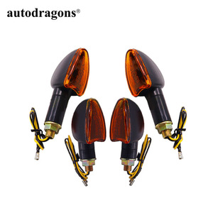 4pcs Amber Motorcycle Motorbike Transparent Covering Signal Indicators <b>Light</b> Bulb - Product Image 4