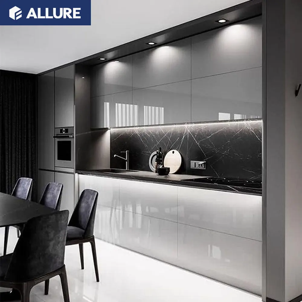 Allure Beige Design Fitted Lacquer Custom Cozinha Kitchen Remodeling