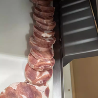 Nouvelle trancheuse à viande automatique pour shawarma, épaisseur réglable, acier inoxydable 304, fonctionnement par écran tactile, coupe-viande congelée