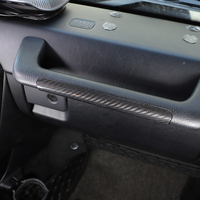 Pour mercedes-benz classe G W463 2009-2018 contrôle Central co-pilote poignée garniture panneau couverture véritable Fiber de carbone accessoires intérieurs