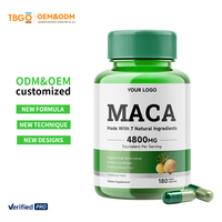Complément Herbal Lytam OEM pour Hommes et Femmes, Capsules Maca Plus pour Courbes des Fesses, Capsules de Racine de Maca Noire pour la Puissance Masculine