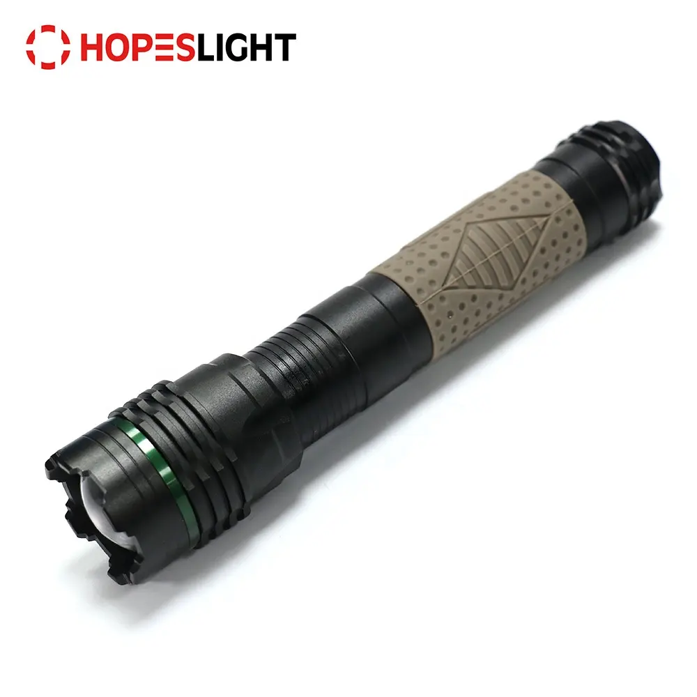 Promotional highlighter 700 Lumens mini long range led battery camping hunting aluminum tactical powerful led torch flashlight
