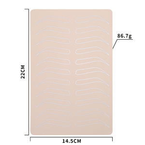 Piel de Silicona de Doble Cara de 1.5mm para Práctica de PMU, Almohadilla de Entrenamiento para Microblading de Cejas y Labios para Maquillaje Permanente - Product Image 3