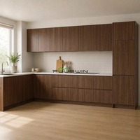 Panneau stratifié PVC imperméable à l'eau, grain de bois, 18 mm, 4x8 pieds, pour armoire de cuisine, directement de l'usine