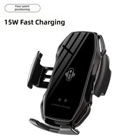 Support de chargeur de voiture sans fil à charge rapide 15W avec fixation automatique par gravité pour iPhone 17 Samsung, fixation sur grille d'aération, vente en gros