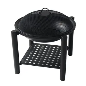 Fire Pit Dark Stand With Storage High Selling Garden Accessories Iron Fire Pit Elegant For Home Hotel Usage In Low Moq - Buy