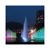 Lampes de cascade submersibles pour parc aquatique, 16 couleurs RGB DMX512, mini anneaux LED, lumière de fontaine à jet d'eau