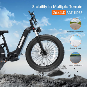 Vélo Électrique 2024 à Succès Commercial, Autonomie <span class=keywords><strong>50</strong></span> <span class=keywords><strong>km</strong></span>, Pneus Larges, Vélo Électrique Adulte 26 Pouces - Product Image 4