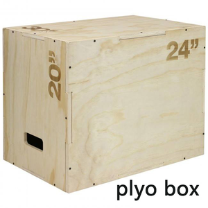 Wholesale High Quality Custom Logo Fitness Exercise Equipment <b>Strength</b> <b>Training</b> Wooden Boxes 3 in 1 Wood Plyo Jump Box - Product Image 2