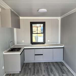 Maison conteneur préfabriquée extensible de luxe moderne à 2 chambres, 20FT 40FT, à vendre, pour ferme, appartement, atelier, salle de sport - Product Image 4