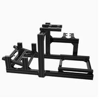 de plate-forme de course Sim jeu de voiture simulateur de conduite cockpit argent 40120 kit 8040 noir 4080 cadres en aluminium