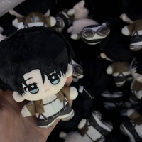 Muñeco de Peluche de Algodón Nunu de 10 cm de Attack Anime Merchandise, Juguete Pequeño de Levi, Colgante, Venta al por Mayor
