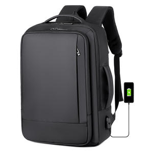Zaino Daygos personalizzabile con ricarica USB, borsa da lavoro impermeabile espandibile per laptop da uomo, grande capacità, idrorepellente - Product Image 1