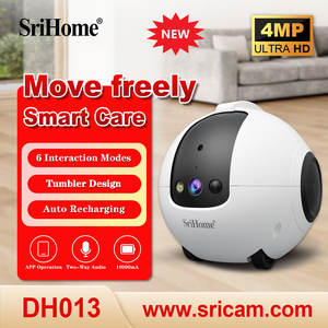 กล้องวงจรปิดไร้สาย SriHome 4MP สำหรับภายในบ้าน ระบบรักษาความปลอดภัยอัจฉริยะ พร้อมเซ็นเซอร์ตรวจจับความเคลื่อนไหว สำหรับเด็กและสัตว์เลี้ยง แบตเตอรี่ 10000mAh ดีไซน์ทรงกระบอก - Product Image 3
