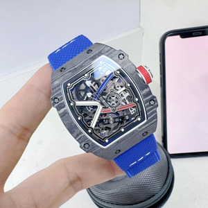 Montre mécanique à tourbillon ultra-mince de haute qualité RM67-02, boîtier en NTPT en fibre de carbone, montre pour homme - Product Image 2