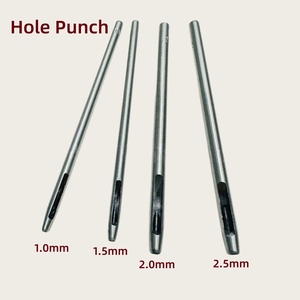 Juego de Herramientas para Colocar Ojetes Pequeños, Punzón Rizado de 1.0/1.5/2.0/2.5mm sin Arandela para Ropa de Muñecas y Manualidades DIY (Kit de Punzones Metálicos) - Product Image 4