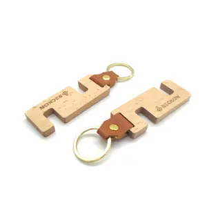 Da Bàn Gỗ Tay Điện Thoại Di Động Chủ Hỗ Trợ Đứng Keychain