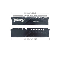 Dissipateur thermique spécial en alliage d'aluminium TISHRIC DDR5 pour module de mémoire RAM PC