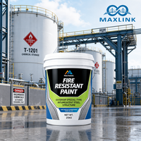 Revêtement ignifuge spécialisé pour l'extérieur des bâtiments en acier, protection intumescente de type spécial pour quais côtiers et structures industrielles
