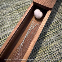 Boîte de rangement artisanale en bois massif pour poils d'animaux et barbe, avec couvercle magnétique, couleur personnalisable, pour artisanat et bougies
