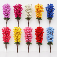 LE-508 7/9/30/36 Branches artificielles de fleurs de pêcher, fausses branches de fleurs de prunier et de cerisier pour la décoration intérieure et extérieure