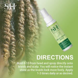 Private Label Venda Quente Azeite de Rícino Extra Forte Segure Rápido Seco Trança Sheen Spray Textura Spray - Product Image 6