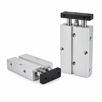 Cilindro Neumático Guiado de Doble Eje y Doble Varilla TN TDA, Origen Zhejiang, China, 1 Año de Garantía para Equipos de Automatización Industrial