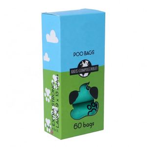 Pet Biodegradable PLA PBAT <b>Compostable</b> Poo <b>Bag</b> Corn Starch Dog Poop <b>Bag</b> - Product Image 5