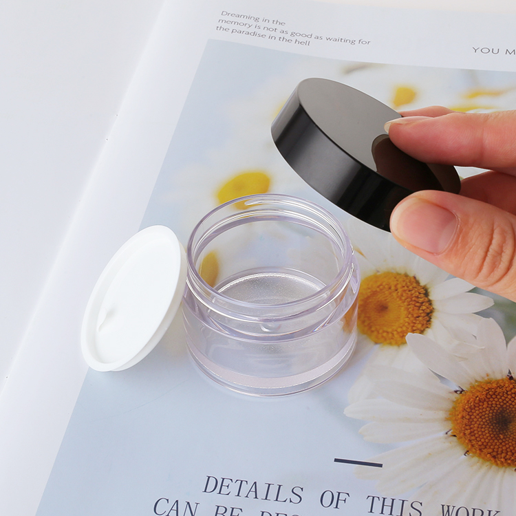 PETG 20g Empty Plastic Cosmetic Containers Lip Balm Eyeshadow With Sealing Disc
