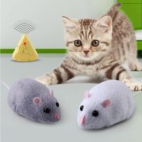 Souris télécommandée infrarouge 4 canaux en peluche avec contrôleur en forme de fromage, jouet RC miniature pour enfants