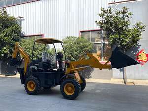 Mesin Backhoe Mini pemuat dengan harga Mini, mesin Excavator Backhoe roda depan 13 Kubaota 2 belakang 2 baru 10 T - Product Image 6